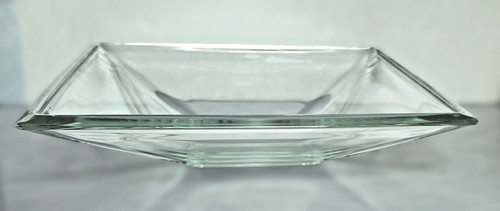 Große schwere glasschale - große,