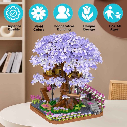 2200pcs sakura baum bausteine - sakura,