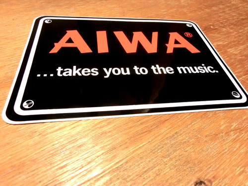 Aufkleber sticker aiwa - aufkleber, /