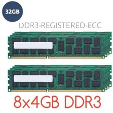 32GB (8x 4GB) RAM RDIMM ECC REG DDR3 1066 MHz für HP ProLiant ML350 G6 ML370 G6