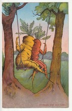 AK  Schweiz  Aargau, Rübliland ? Im Aargäu sind zweu Liebi   Personifizierte...