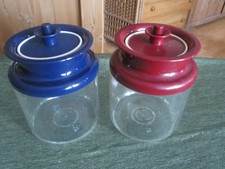 Tupperware zwei Panorama blau