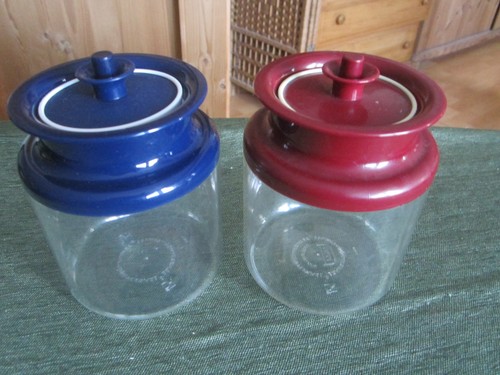 Tupperware zwei panorama blau - panorama,