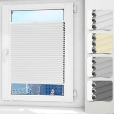 Wabenplissee ohne Bohren Verdunklung Thermo Plisseerollos Klemmfix Zweifarbig