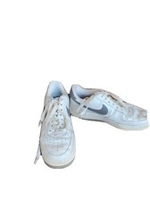 Womens Nike Air Force 1 White/Metallic Pewter  307109-102