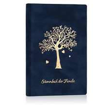 Stammbuch ahnenbaum blau - stammbuch,