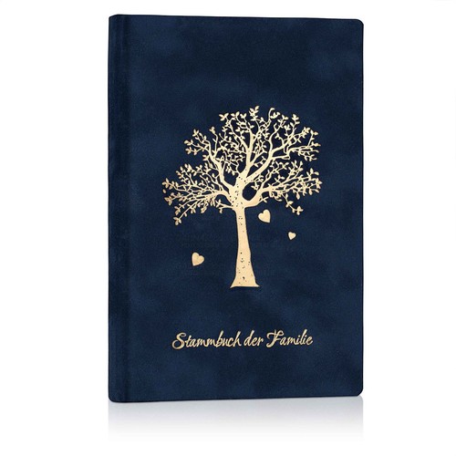 Stammbuch ahnenbaum blau - stammbuch, "ahnenbaum",