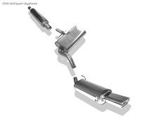  Komplettanlage ab Kat VW Golf 3 GTI u. VR6 135x80mm flachoval eingerollt