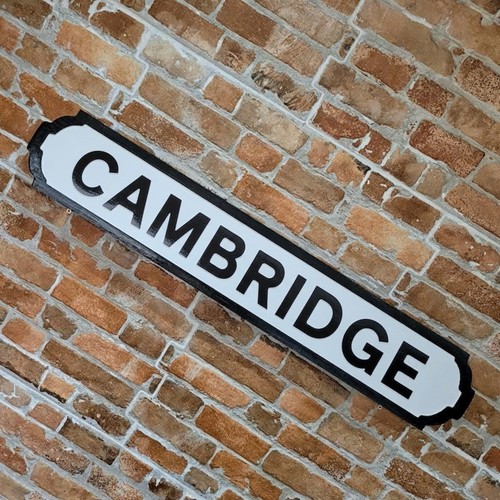 Cambridge schild holzimitat - cambridge,