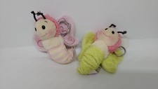 2x kleiner Schmetterling von Nici Bean Bags grün + rosa Schlüsselanhänger