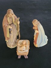 Frimo Krippenfiguren, Heilige Familie, Handgeschnitzt, Josef H ca. 16 cm