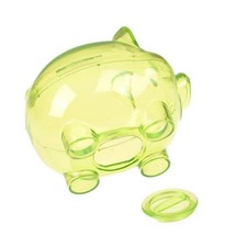 (Grün)Niedliches Sparschwein Aus Kunststoff Mit Stopper Und Bezauberndem^
