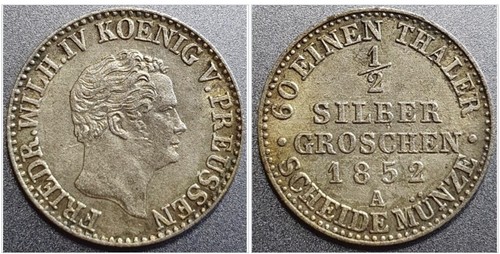 Königreich preussen 2 - königreich, 1/2