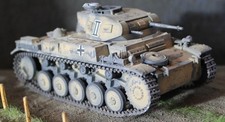Maßstab 1:35 Tamiya Panzer II F  DAK II gebaut gealtert