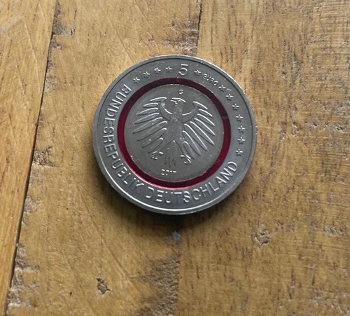 Euro münze mit polymerring - euro,