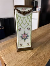 Antike Jugendstil Vase h=13cm Glas - bemalt-Gemme -233g-evtl.Josef Riedel Polaun