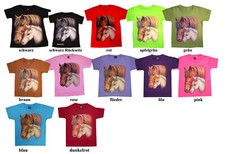 Kinder T-Shirt Kinder Shirt mit Pferde-Motiv in vielen Farben TOP Qualität 