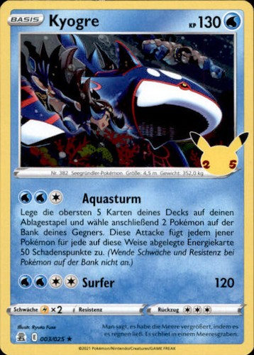 Pokemon celebrations kyogre - pokemon,