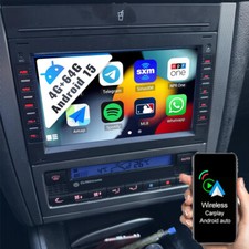 4+64GB Android 15 CarPlay Für VW Polo 9N Golf 4 Passat B5 T5 Autoradio Navi RDS