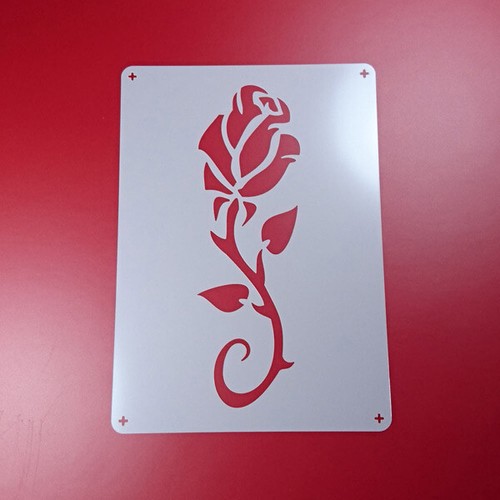 Schablone rose ranke dornen - schablone,
