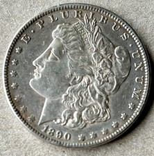 1 Dollar USA Morgan Dollar 1890 Silber Philadelphia