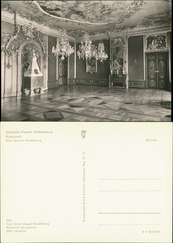 Ansichtskarte rudolstadt - ansichtskarte,
