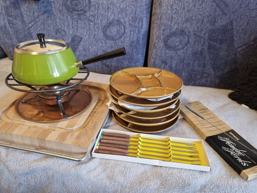 Fondue set vintage 70er jahre - vintage,