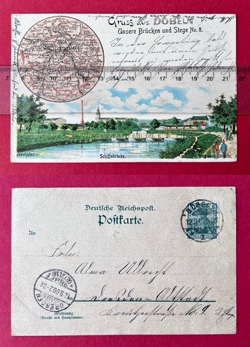 Litho döbeln 1900 - litho, ak