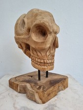 Schädel Totenkopf Hartholz Deko Tropenholz