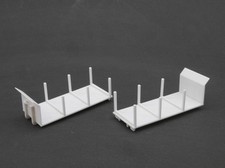 Scaletrucks Bausatz 2x Abrollrahmen mit Rungenaufbau weiß Nr. ST-0520 1:87 /ST20