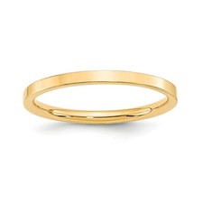 14k Gelbgold Unisex 2mm