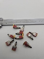 10x NOS Vintage Mini Druckschalter C&K Taster On/off MOM 0,4VA MAX (Kl22-5)