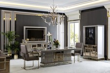 Elegantes Esszimmer Set Grau