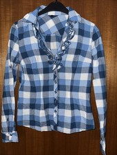 Takko Bluse Rüschen kariert