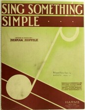 1930 Sing Something Simple