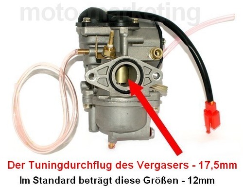 Sport vergaser 5mm choke - sport, 17,5mm