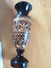 Vase Holz Schnitzerei  wie neu
