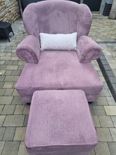 XXL Sessel mit Hocker