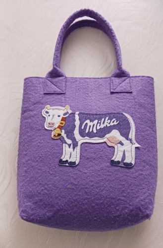 Milka schokolade filzbeutel - milka, schokolade: