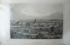 A. Hornemann J. Umbach Einbeck ORIGINAL Stahlstich 15x24cm G-5253