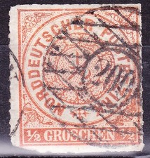 NDP Nr. 3 Sachsen Nachverwendung Nummernstempel 200 Seitschen, 250 Punkte!