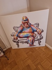 GORILLA, handgemalte, Öl auf LEINWAND, unbeschädigt, nur Selbstabholer
