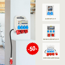 Baustromverteiler Leistungsschalter, Verteilerkasten Aufputz, Gehäuse Solarpanel