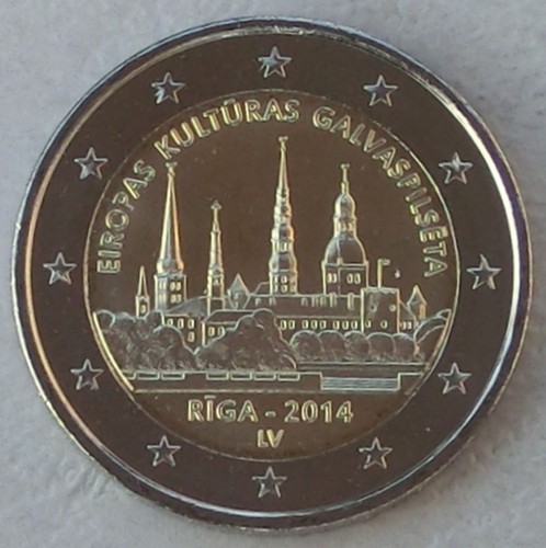 Euro gedenkmünze lettland - euro,