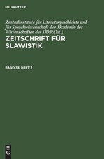 Zeitschrift F?R Slawistik