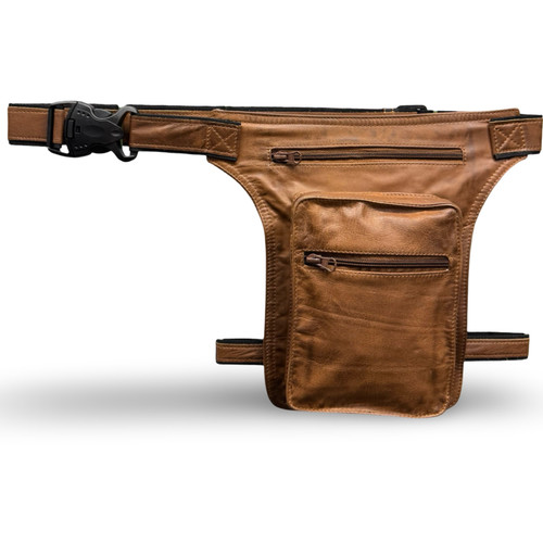 Leder beintasche herren - leder,
