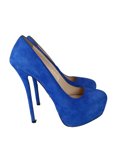 Prada blau wildleder - blau, high