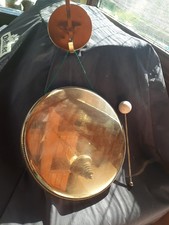 Alter Tisch Gong  Messing