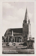 AK Eberswalde, Waldstadt Eberswalde, Maria-Magdalenen-Kirche, 1955 gel.