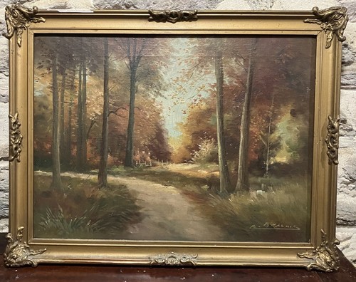 öl auf leinwand - auf, xix